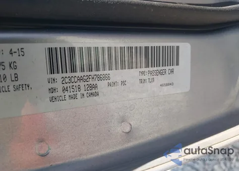 2015 Chrysler 300 Limited z USA, uszkodzony, nr VIN 2C3CCAAG2FH786866